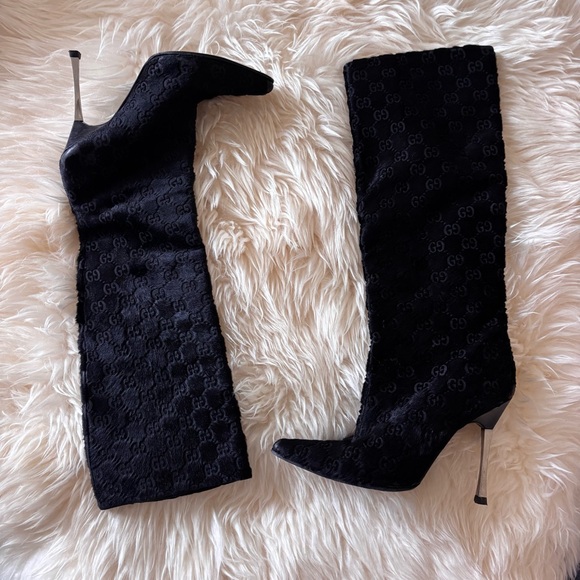 Gucci Black Tom Ford Boots - Picture 1 of 4